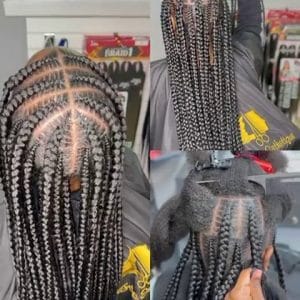 Tresses africaines longues (Fulani Braids)